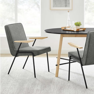 Modway Furniture Vista Dining Armchair by Modway – Mid-Century Modern Design with Durable Frame and Cozy Comfort Slate EEI-6835-SLA