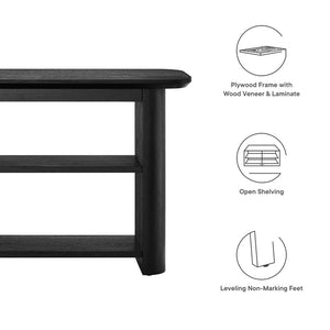 Modway Furniture Calix 57" Modern Console Table - Slim, Versatile Design with Practical Storage for Any Space EEI-6849-BLK