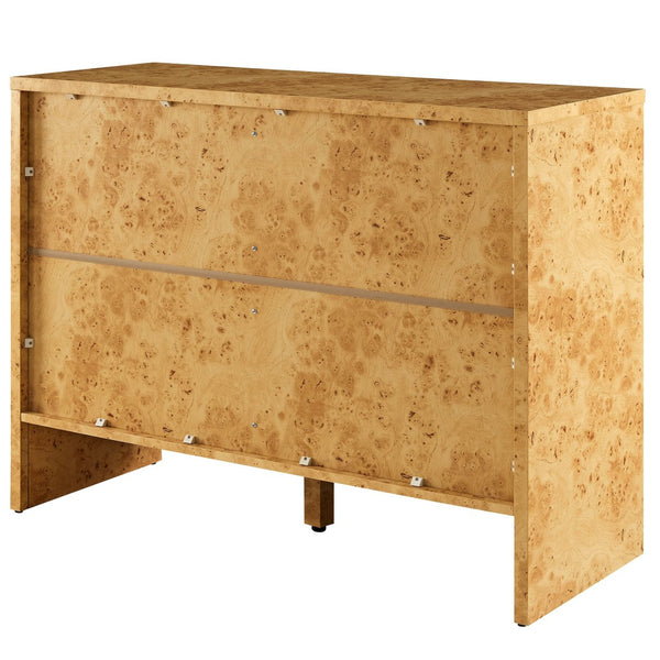Modway Furniture Hudson 40" Burl Wood Sideboard - Modern Storage Solution for Dining, Office, or Living Spaces EEI-6859-BUR