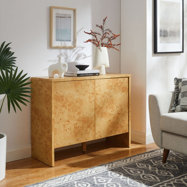 Modway Furniture Hudson 40" Burl Wood Sideboard - Modern Storage Solution for Dining, Office, or Living Spaces EEI-6859-BUR