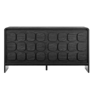 Modway Furniture Toscana 61" Mid-Century Modern Sideboard with Soft-Close Doors and Elegant Storage Solution Black EEI-6862-BLK
