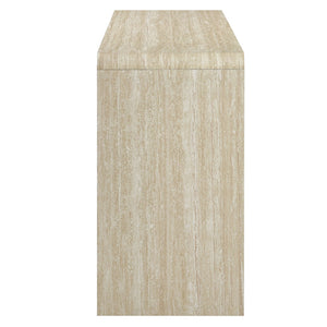 Modway Furniture Toscana 61" Mid-Century Modern Sideboard with Soft-Close Doors and Elegant Storage Solution Travertine EEI-6862-TRA