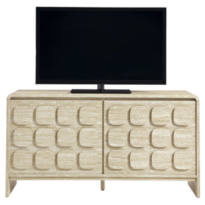Modway Furniture Toscana 61" Mid-Century Modern Sideboard with Soft-Close Doors and Elegant Storage Solution Travertine EEI-6862-TRA