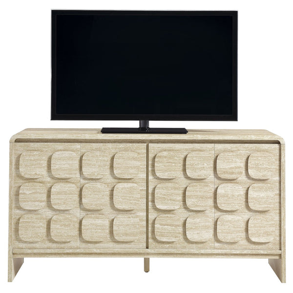 Modway Furniture Toscana 61" Mid-Century Modern Sideboard with Soft-Close Doors and Elegant Storage Solution Travertine EEI-6862-TRA