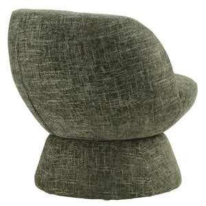 Modway Furniture Vesta Swivel Chair - Elegant Chenille Upholstered Barrel Design with 360° Movement and Comfort Basil EEI-6863-BAS