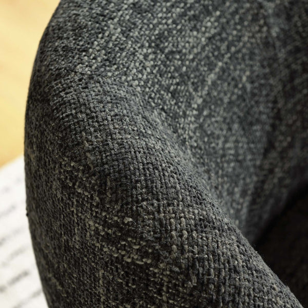 Modway Furniture Vesta Swivel Chair - Elegant Chenille Upholstered Barrel Design with 360° Movement and Comfort Carbon Black EEI-6863-CAR