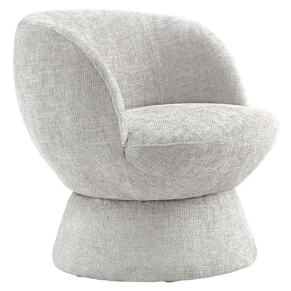 Modway Furniture Vesta Swivel Chair - Elegant Chenille Upholstered Barrel Design with 360° Movement and Comfort Dove Gray EEI-6863-DOV