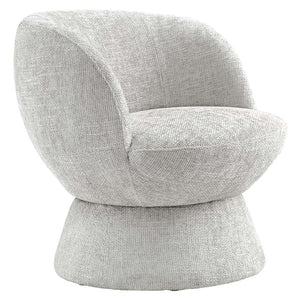 Modway Furniture Vesta Swivel Chair - Elegant Chenille Upholstered Barrel Design with 360° Movement and Comfort Dove Gray EEI-6863-DOV