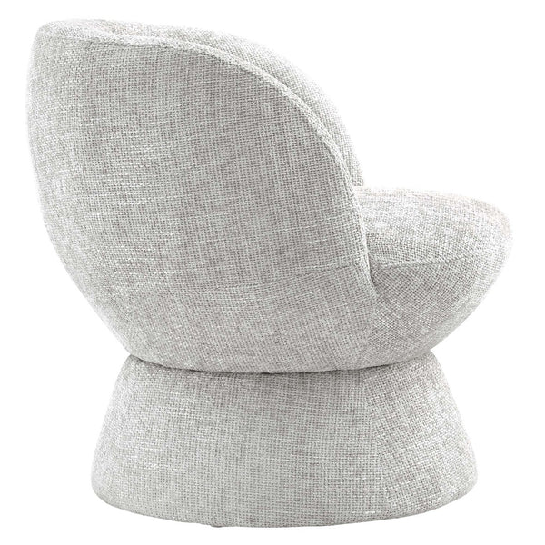 Modway Furniture Vesta Swivel Chair - Elegant Chenille Upholstered Barrel Design with 360° Movement and Comfort Dove Gray EEI-6863-DOV