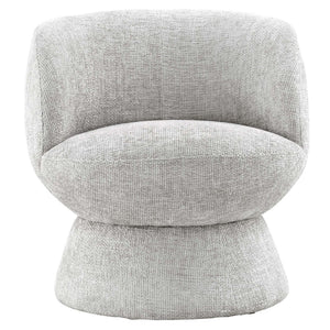 Modway Furniture Vesta Swivel Chair - Elegant Chenille Upholstered Barrel Design with 360° Movement and Comfort Dove Gray EEI-6863-DOV