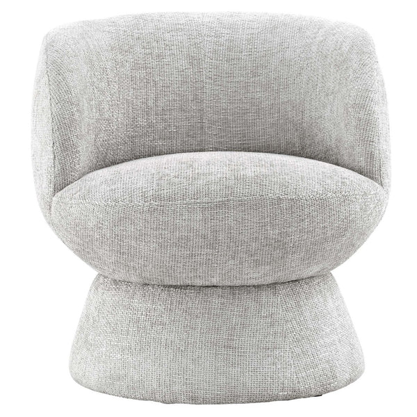 Modway Furniture Vesta Swivel Chair - Elegant Chenille Upholstered Barrel Design with 360° Movement and Comfort Dove Gray EEI-6863-DOV