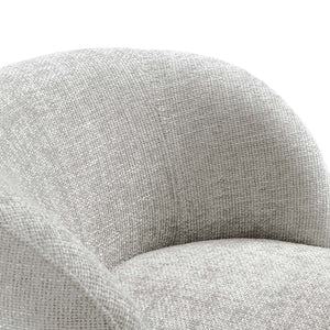 Modway Furniture Vesta Swivel Chair - Elegant Chenille Upholstered Barrel Design with 360° Movement and Comfort Dove Gray EEI-6863-DOV