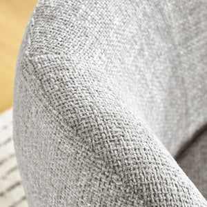 Modway Furniture Vesta Swivel Chair - Elegant Chenille Upholstered Barrel Design with 360° Movement and Comfort Dove Gray EEI-6863-DOV