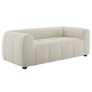Modway Furniture Liana Upholstered Fabric Loveseat - Chic Retro-Modern Design with Deep Seating for Ultimate Comfort Linen EEI-6867-LIN