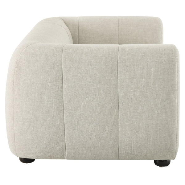 Modway Furniture Liana Upholstered Fabric Loveseat - Chic Retro-Modern Design with Deep Seating for Ultimate Comfort Linen EEI-6867-LIN