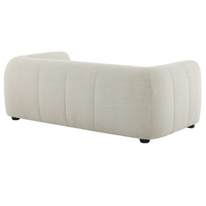 Modway Furniture Liana Upholstered Fabric Loveseat - Chic Retro-Modern Design with Deep Seating for Ultimate Comfort Linen EEI-6867-LIN
