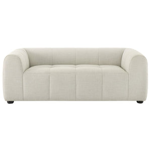 Modway Furniture Liana Upholstered Fabric Loveseat - Chic Retro-Modern Design with Deep Seating for Ultimate Comfort Linen EEI-6867-LIN