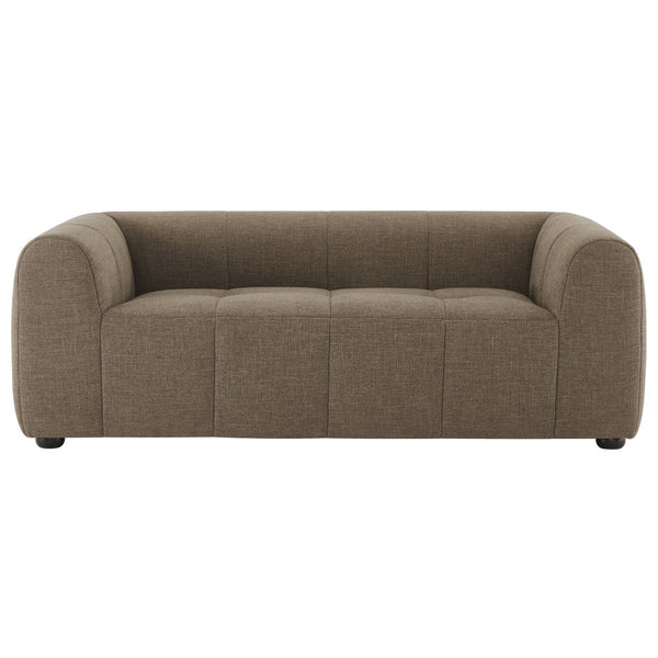 Modway Furniture Liana Upholstered Fabric Loveseat - Chic Retro-Modern Design with Deep Seating for Ultimate Comfort Mocha EEI-6867-MOC