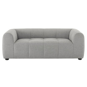 Modway Furniture Liana Upholstered Fabric Loveseat - Chic Retro-Modern Design with Deep Seating for Ultimate Comfort Pewter EEI-6867-PEW