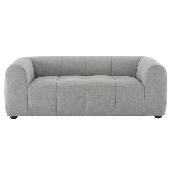 Modway Furniture Liana Upholstered Fabric Loveseat - Chic Retro-Modern Design with Deep Seating for Ultimate Comfort Pewter EEI-6867-PEW