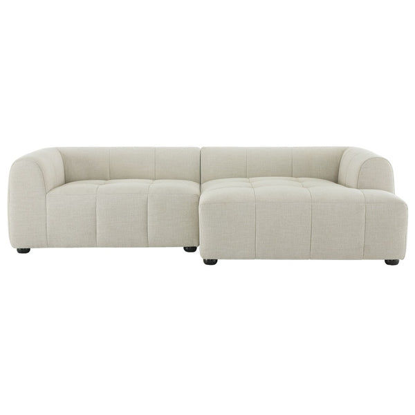 Modway Furniture Liana Modular Sofa - Right-Facing Upholstered Sectional with Chaise for Modern Living Spaces Linen EEI-6869-LIN