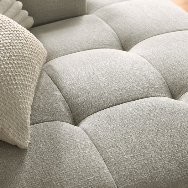 Modway Furniture Liana Modular Sofa - Right-Facing Upholstered Sectional with Chaise for Modern Living Spaces Linen EEI-6869-LIN