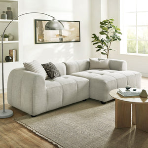 Modway Furniture Liana Modular Sofa - Right-Facing Upholstered Sectional with Chaise for Modern Living Spaces Linen EEI-6869-LIN