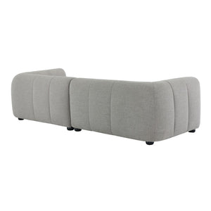 Modway Furniture Liana Modular Sofa - Right-Facing Upholstered Sectional with Chaise for Modern Living Spaces Pewter EEI-6869-PEW