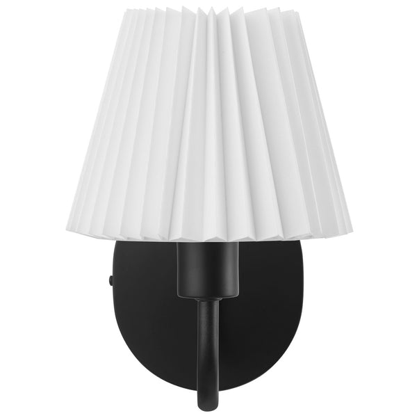 Modway Furniture Wave Squiggle Arm Wall Sconce - Coastal-Inspired Task Lighting with Swivel Design for Modern Spaces Black EEI-6873-BLK