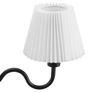 Modway Furniture Wave Squiggle Arm Wall Sconce - Coastal-Inspired Task Lighting with Swivel Design for Modern Spaces Black EEI-6873-BLK