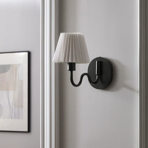 Modway Furniture Wave Squiggle Arm Wall Sconce - Coastal-Inspired Task Lighting with Swivel Design for Modern Spaces Black EEI-6873-BLK