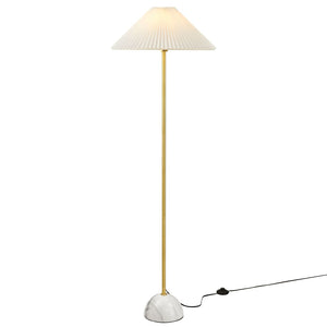 Modway Furniture Illusion Marble Dome Floor Lamp - Modern Design with Soft Ambient Glow for Any Room Decor Brass EEI-6879-BRA