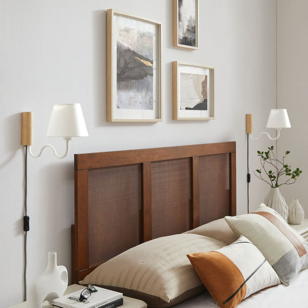 Modway Furniture Sunlit Squiggle Arm Wall Sconce - Modern Design with Adjustable Lighting for Cozy Spaces and Reading Natural White EEI-6881-NAT-WHI