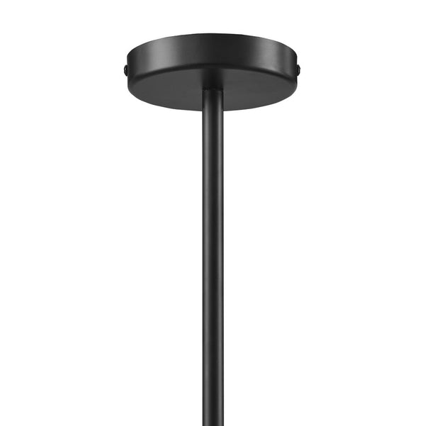 Modway Furniture Sunlit Squiggle 4-Arm Pendant Light – Modern Chandelier for Stylish Ambiance in Any Room Walnut Black EEI-6883-WAL-BLK