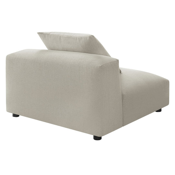 Modway Furniture Solace Modular Upholstered Armless Lounge Chair - Transform Your Space with Comfort & Style Linen EEI-6885-LIN