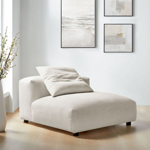 Modway Furniture Solace Modular Upholstered Armless Lounge Chair - Transform Your Space with Comfort & Style Salt EEI-6885-SAL