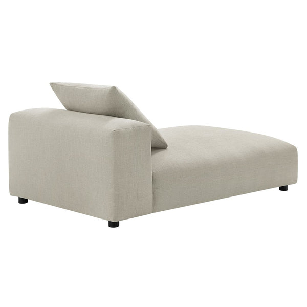 Modway Furniture Solace Modular Upholstered Armless Chaise Lounge – Contemporary Comfort for Flexible Living Spaces Linen EEI-6887-LIN