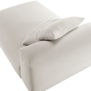 Modway Furniture Solace Modular Upholstered Armless Chaise Lounge – Contemporary Comfort for Flexible Living Spaces Salt EEI-6887-SAL