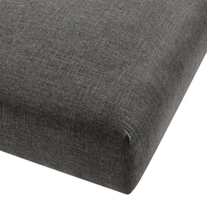 Modway Furniture Solace Modular Upholstered Ottoman - Versatile Comfort for Stylish Living Spaces and Flexible Use Charcoal EEI-6889-CHA