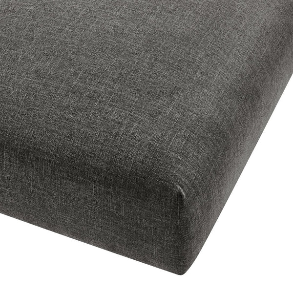 Modway Furniture Solace Modular Upholstered Ottoman - Versatile Comfort for Stylish Living Spaces and Flexible Use Charcoal EEI-6889-CHA