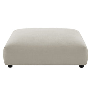 Modway Furniture Solace Modular Upholstered Ottoman - Versatile Comfort for Stylish Living Spaces and Flexible Use Linen EEI-6889-LIN