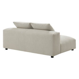 Modway Furniture Solace Modular Upholstered Armless Loveseat - Versatile Comfort for Modern Living Spaces & Decor Linen EEI-6891-LIN