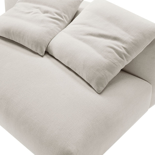 Modway Furniture Solace Modular Upholstered Armless Loveseat - Versatile Comfort for Modern Living Spaces & Decor Salt EEI-6891-SAL