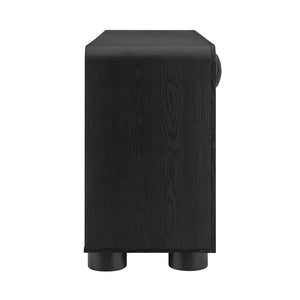 Modway Furniture Sonnet 57" Curved Sideboard Storage Cabinet - Retro-Inspired Design for Modern Spaces, Durable Finish Black EEI-6892-BLK