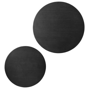 Modway Furniture Amani Round Nesting Coffee Tables Set - Modern Design for Versatile Living Room Use and Style Black EEI-6893-BLK