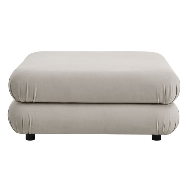 Modway Furniture Jubilee Modway Four Piece Velvet Sectional with Tufted Cushions for Modern Living Almond EEI-7004-ALM