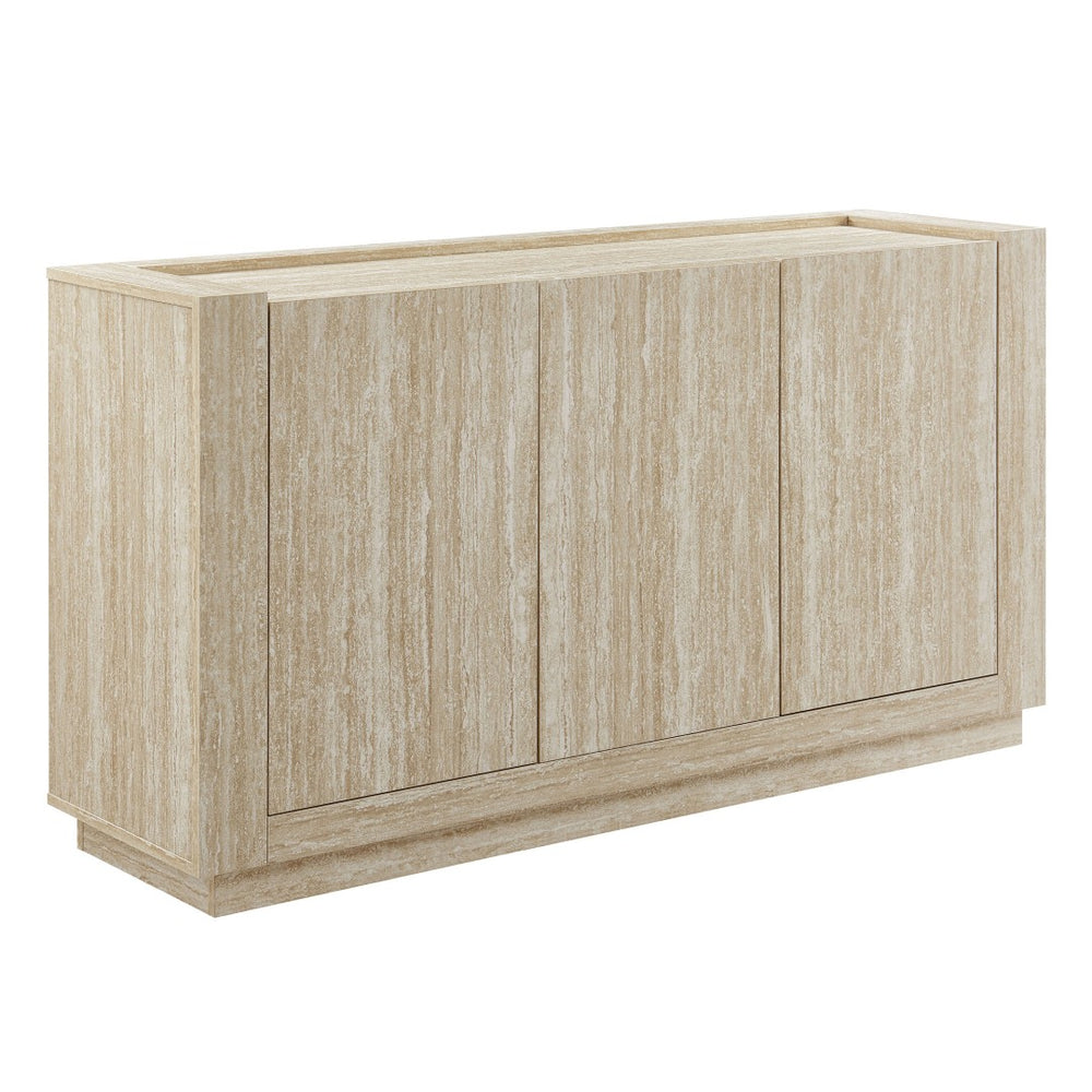 Modway Furniture Hollis 59" Travertine Sideboard - Versatile Storage Buffet or TV Console with Adjustable Shelves EEI-6906-TRA