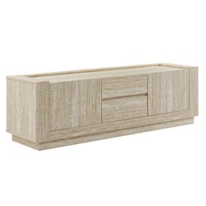 Modway Furniture Hollis Modern 59" Travertine TV Stand - Stylish Media Console with Ample Storage & Floor Protection EEI-6907-TRA
