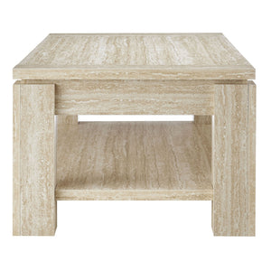 Modway Furniture Hollis Travertine Coffee Table - Modern Elegance with Spacious Storage & Durable Design for Any Space EEI-6908-TRA