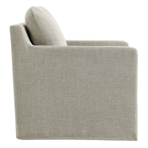Modway Furniture Serene Slipcovered Swivel Armchair with Plush Cushioning for Modern Living Spaces and Comfort Linen EEI-6910-LIN